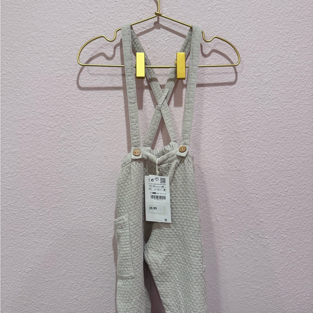 Zara Textured Overalls